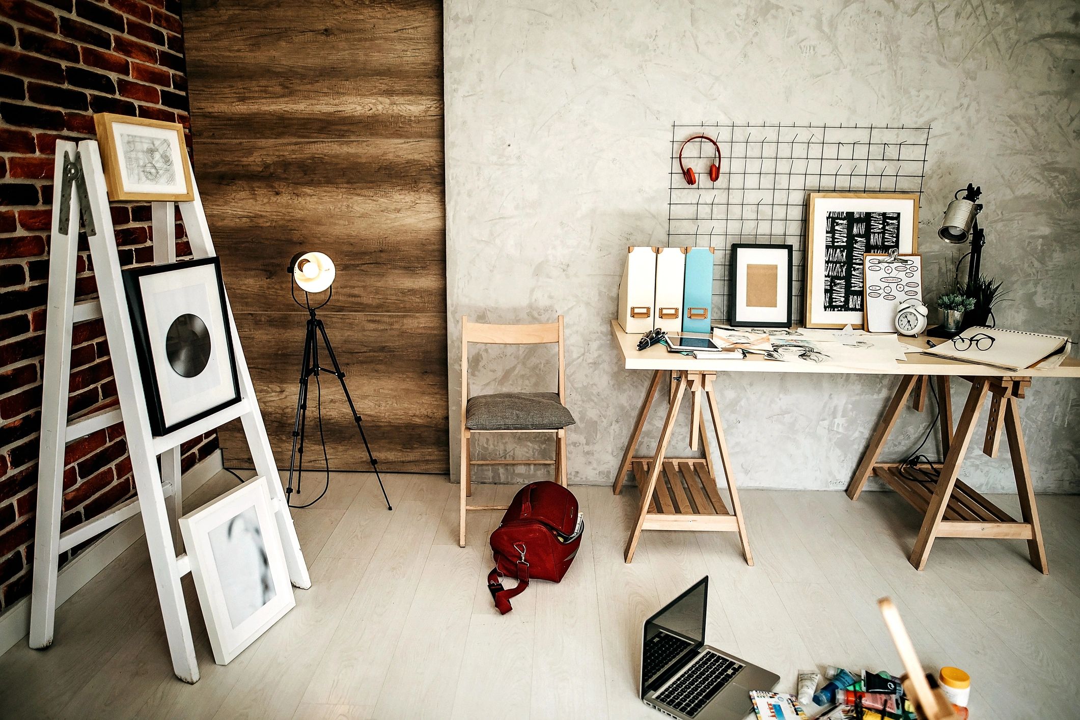modern creative studio workspace